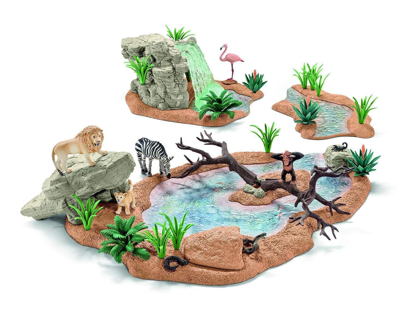 Большой набор заводь с животными, schleich 42321 42321 купить по низкой  цене в интернет-магазине МаМаМа.РФ